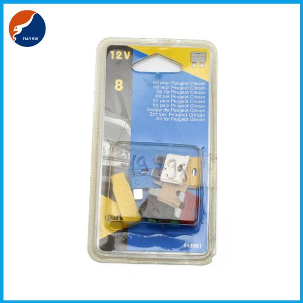 Волдырь пакуя регулярный стандартный набор 5 ассортимента взрывателя 10pcs 7,5 10 15 20 25 30 40 AMP