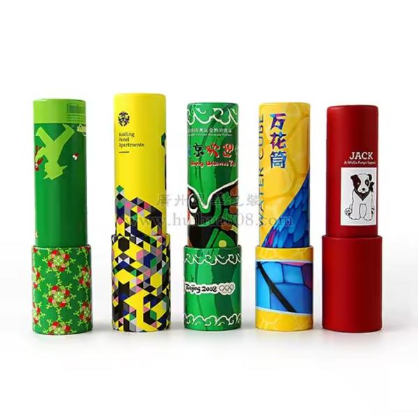 Papeterie éducative classique Tubular Prism Len Fête de prédilection pour les enfants et cadeau de la Saint-Valentin avec Kaleidoscope de papier d'emballage