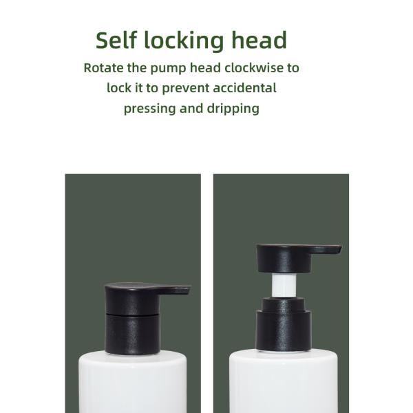 Injection Molding Matte Lotion Pump Bottle PCR PET For Skin Care 150ml 200ml 400ml