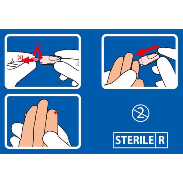 Гама стерилизованная автоматически вытягиваемая игла 21G 2,2 мм желтая