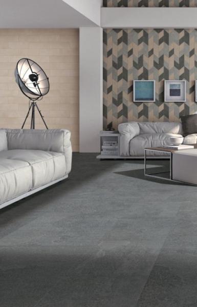 600x600mm Black Matte Surface Rectified Rustic Porcelain Tiles Indoor Floor Tile