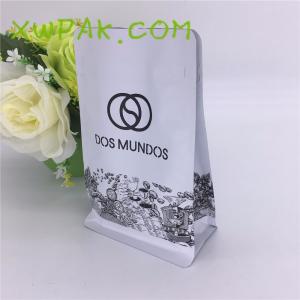 Laminated Custom Printed Resealable Bags , 250g Packing Custom Color Coffee Bean