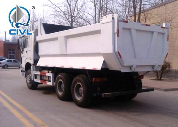 Sinotruk HOWO7 Red 336 Hp New Diesel Fuel Type Dump Truck With Q345 Steel Heavy Tipper