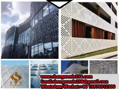 Powder Coating Metal Facade Board Aluminum Caved Panel for Exterior Wall