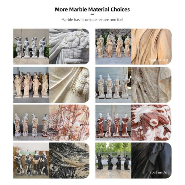 Decor Marble Four Season Custom Realsize Human Figure Sculpture