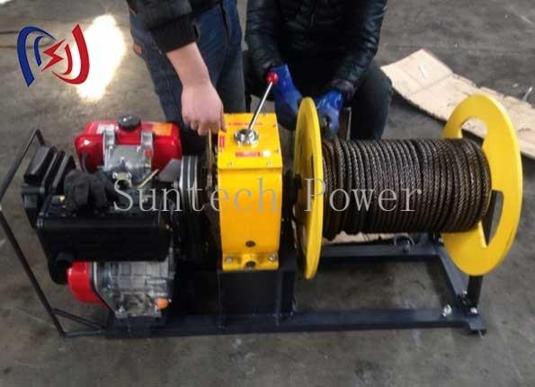 Heavy-Duty 5T Capacity Cable Pulling Winch For Underground Overhead Cable Installation
