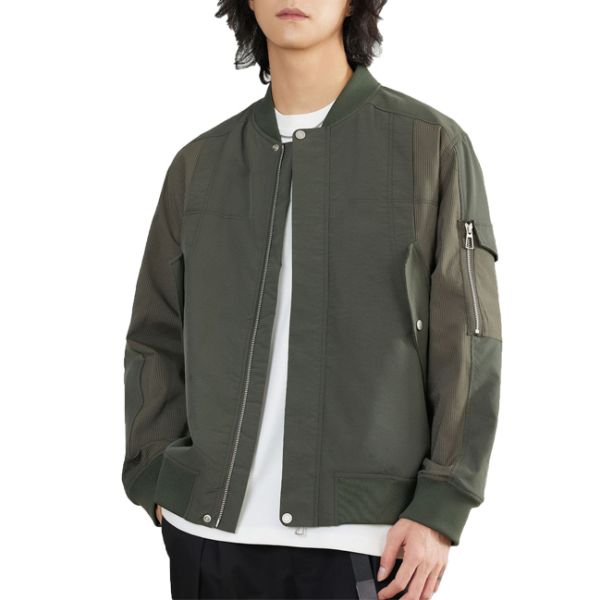 Factory Wholesale Men'S Plain Jacket Custom Logo Printed Baseball Jacket Zipper High Quality Plus Size Jackets for Men