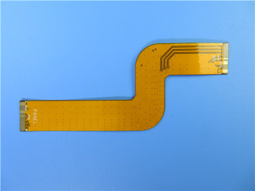Multilayer Flexible PCBs be freely bent, wound, folded Polyimide PCBs at 0.25mm Thick With Immersion Gold