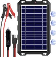 7.5W Carregador de bateria solar Rv portátil Bateria solar de automóvel Manutenção 12V