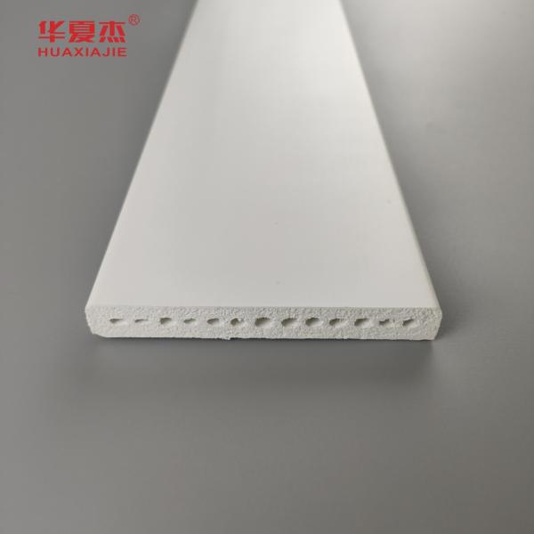 Venda a retalho de Pvc Profil 15/32 X 3-1/2 Planca Pvc 89 X12 mm Planca branca de moldagem