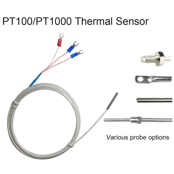 PT1000 Temperature Sensor M6 M8 Thread Probe PT 1000 RTD Sensor 2 3 Wire
