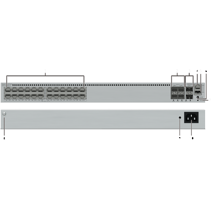  S5735-L24PN4XE-A-V2 98012398 4*10GE SFP+ Ports 24 Port Poe Switch 