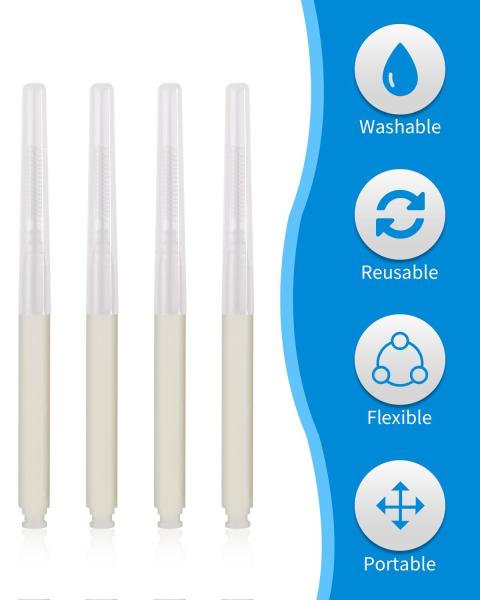 Interdental Brush Picks 80 PCS Braces Brush Disposable Toothpick White Colors