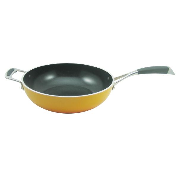 PORCELAIN ENAMELLED NON-STICK WOK,STIR FRY