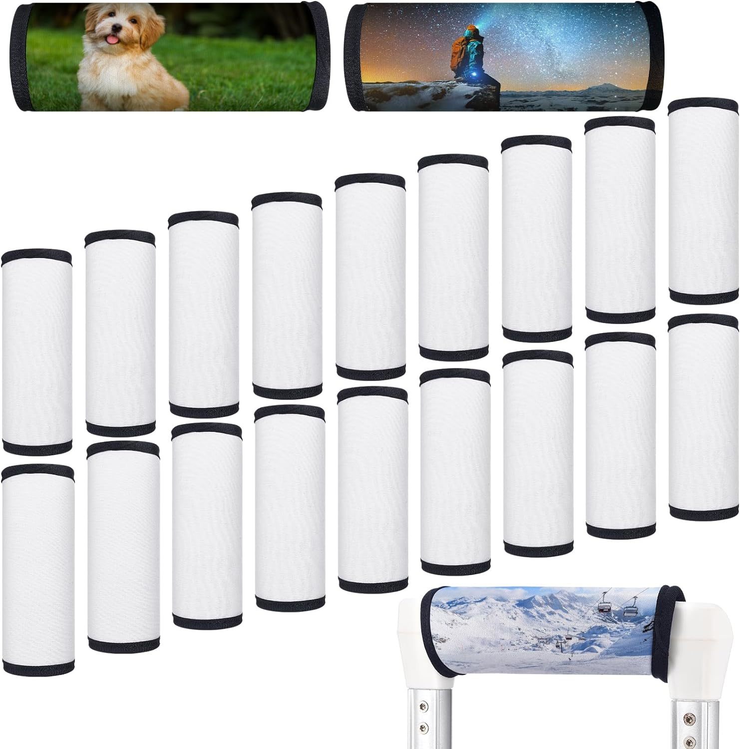 Sublimation Neoprene Luggage Handle Wrap Personalized Luggage Handle Wrap For Travel Cute Luggage Tag