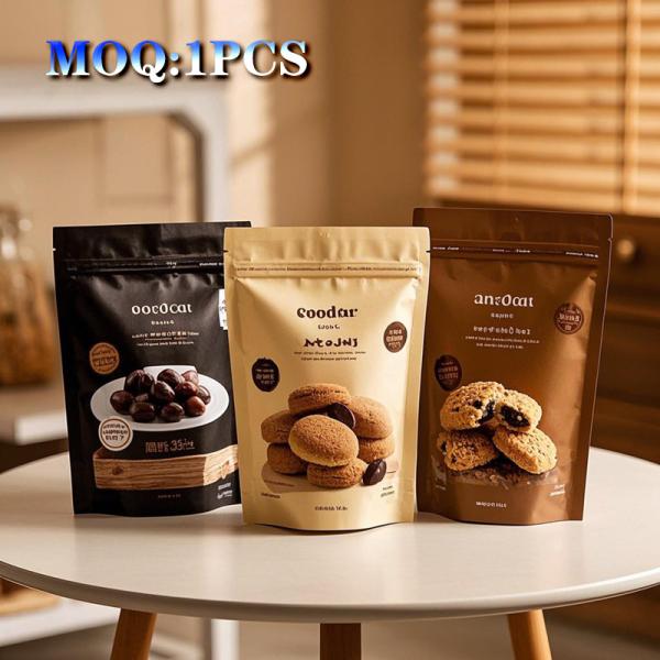 High-barrier Mylar Bags, Aluminum Foil Laminated, Oxygen Absorber & Reusable Design For Long-term Food Storage