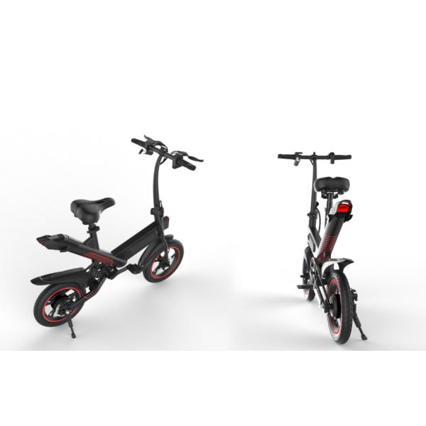 Professional Fold Up Electric Bicycle , High Speed Lightweight Foldable Electric Bike