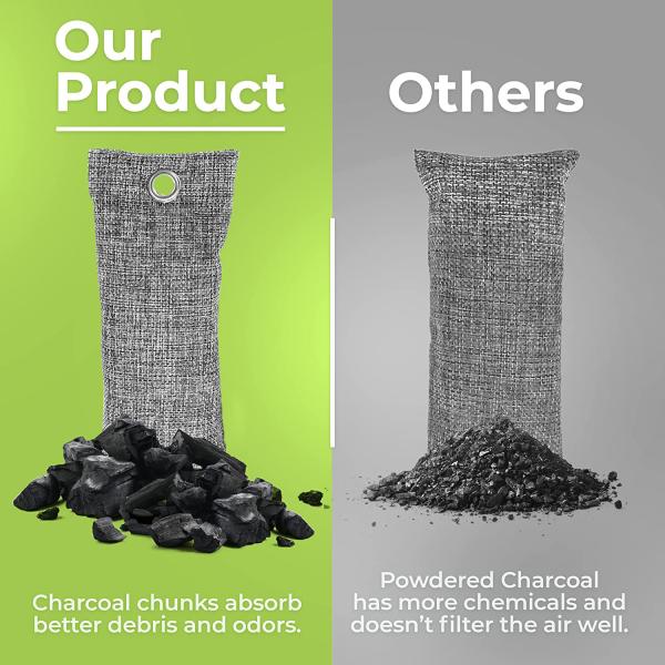 Activated Bamboo Charcoal Air Purifying Bag for Home Office Bedroom Lobby Hotel Solid