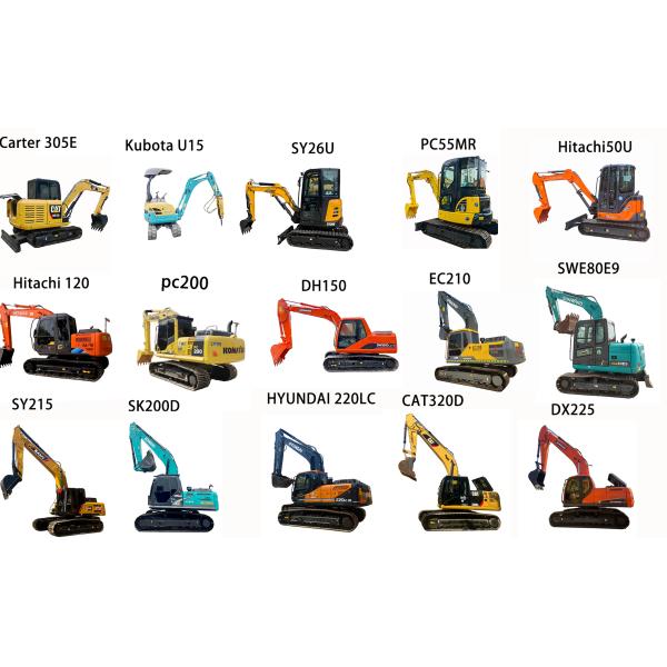 Оригинальный гидравлический цилиндр подержанный экскаватор CAT326D2 с конструкцией из мягкой стали