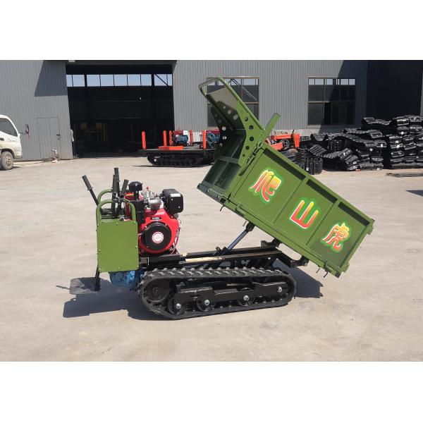 0.8 Ton Rubber Tracked Dumper Left Hand Drive For Farm / Mining