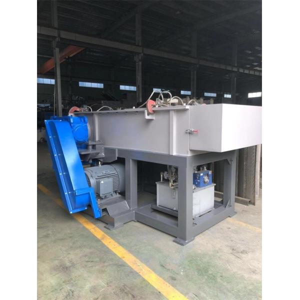 Single Shaft Plastic Shredder Machine Internationally renowned brand PLC Monitoring For Waste Rubber Tire
