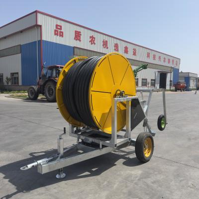 Hose Reel Sprinkler Irrigation System Yellow Agricultiral