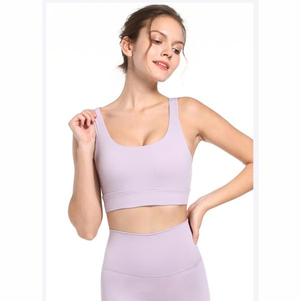 Full Cup Plus Size Moisture Wicking Sports Bra Soft U Neck For Fat Women