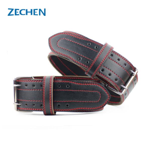 4 Inch 13mm Powerlifting Belt Genuine Cow Leather Back Support Belt Waist  For Gym