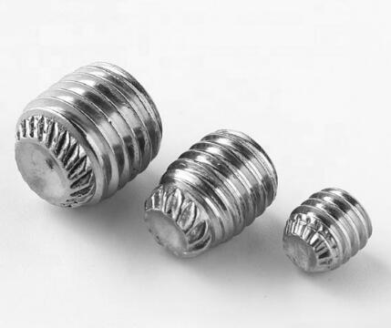 6g Tolerance Socket Head Cap Screw Knurling Stainless Screw With Cup Point