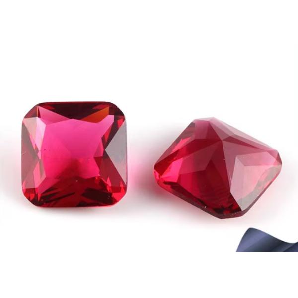 8*12 мм Цветный мойсанит Овальный Кровь Красный Кристальный Стекло Мойсанит для обручальных колец