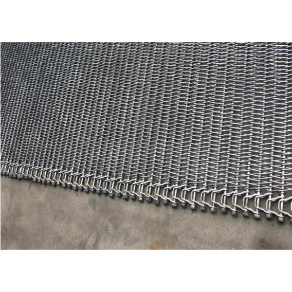 SUS304 / SUS316 Stainless Steel Chain Link Spiral Wire Mesh Belt For Food Transportation Or Freezing / Drying