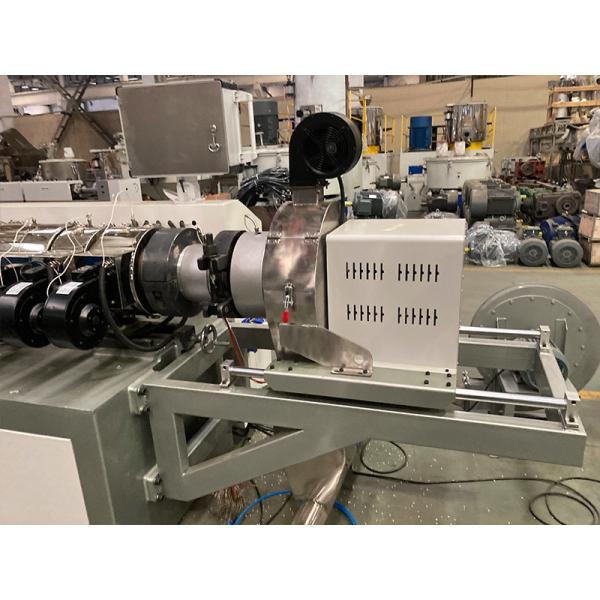 300kg/H PVC Plastic Extruder Air Cooling Single Screw PVC Granule Making Machine