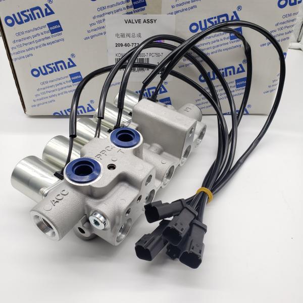 209-60-77240 209 60 77240 Excavator Solenoid Valve Group For KOMATSU PC600-7 PC750-7
