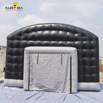 Black color Mobile Inflatable Nightclub Tent Blow Up Disco Tent CE EN14960 Approved