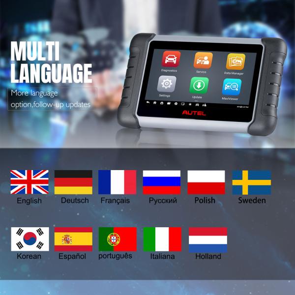 2024 Autel MaxiCOM MK808Z Scanner Autel Original Comprimido de Diagnóstico de Sistema Completo