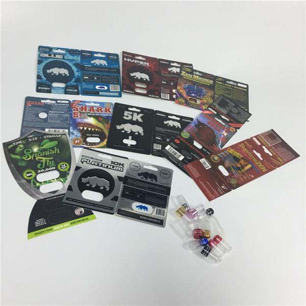 O comprimido sexual de empacotamento personalizado do realce do desempenho do homem do bloco de bolha 3D empola