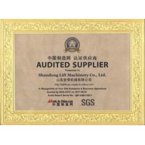 Shandong Lift Machinery Co.,Ltd Certificaciones