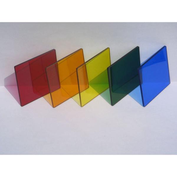 Flat Polished Reflective Glass in Dark Blue Bronze and Grey for Building Construction