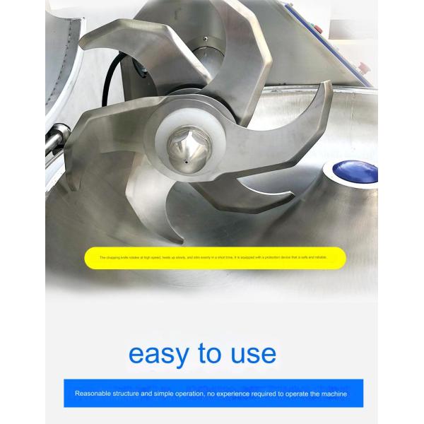 20r/min Rotating Speed Meat Bowl Cutter Mixer for Vegetable and Meat Processing