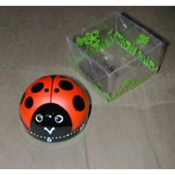 ABS Material Lovely 60 Minute Plastic Ladybug Kitchen Timer 61x40mm
