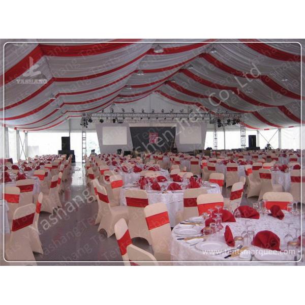 Replacement Tent Parts Decorative Lining Satin Cloth / Trevira CS Material