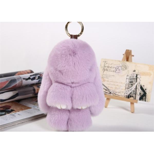 Бирка вида Кейчайн зайчика меха кролика см -20 ОЭМ 13 для одежды/украшения