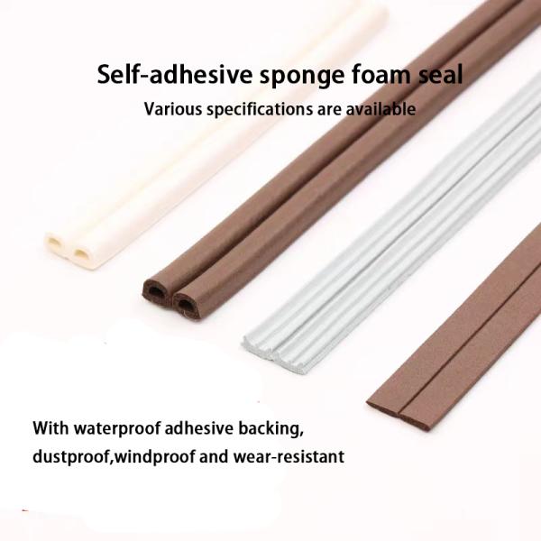Epdm Rubber Door Window Frame Seals Foam Weather Stripping Sound Proof Sealing Strips Draught