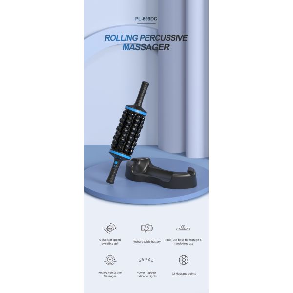 Muscle Relaxation Vibration Roller Massager Can Improve Lactic Acid Buildup After Exercise Suitable for Home Office or Gym Use