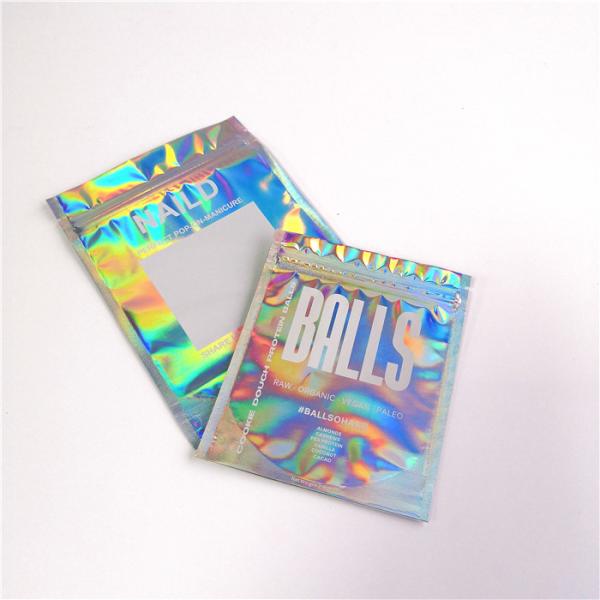 Material de empacotamento cosmético Ziplock do ANIMAL DE ESTIMAÇÃO do saco de Mylar do holograma/filme do holograma
