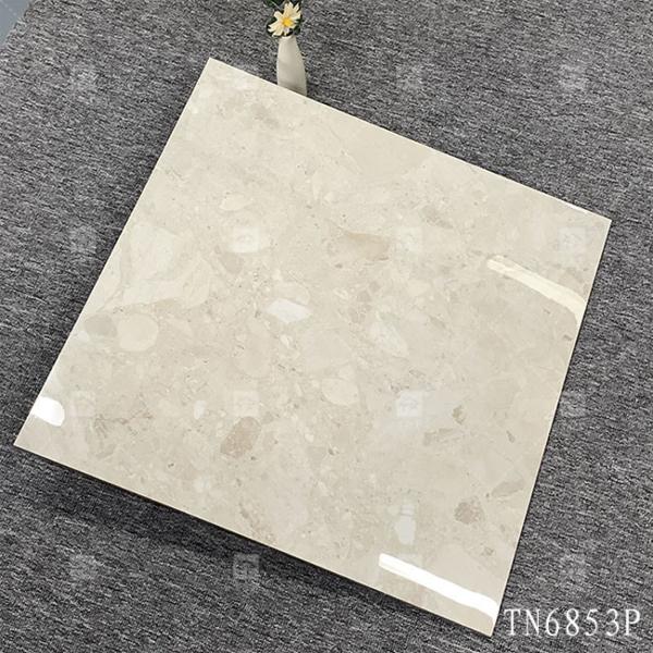 Full Body Gray Color Marble Look Porcelain Glossy Tile For Interior Floor And Wall