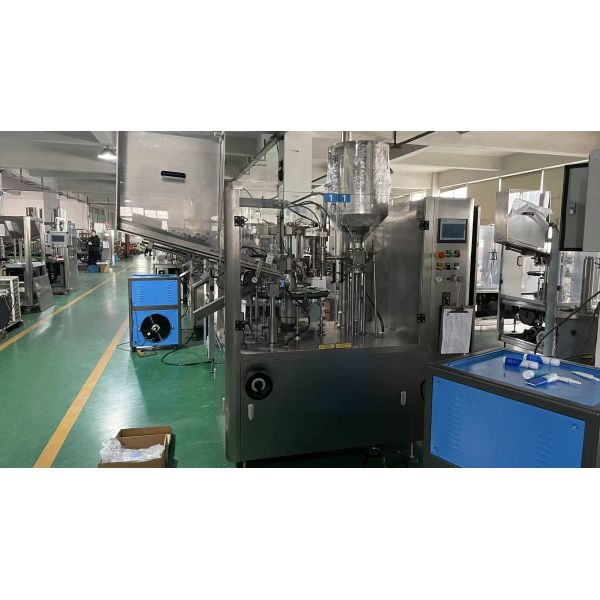 Full Automatic Cosmetics Hand Cream Toothpaste Shampoo Gel Ointment Pharmaceutical Food Plastic Aluminum Soft Tube Laminated Filling and Sealing Packing Machine