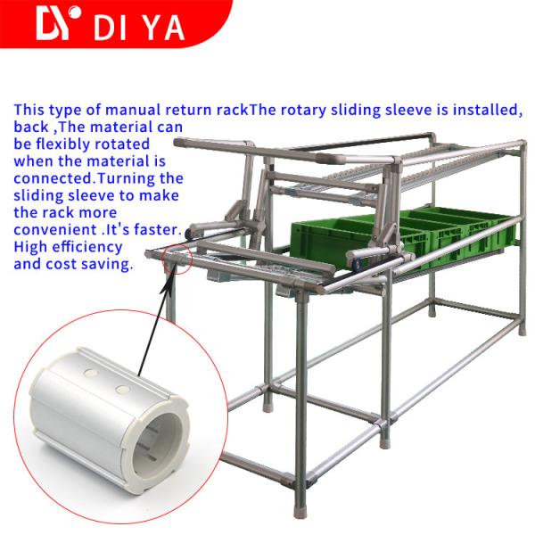 Round Aluminium Extruded DY56 Sections Lean Pipe Slippery Sleeve For Workshop And Factory