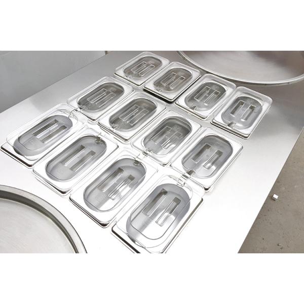 Wellcooling Double Pan Fried Ice Cream Machine Round/square Pan Instant Rolls ICM-980A
