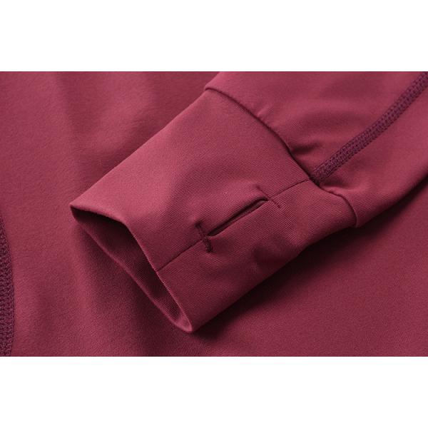 Женщин фуфайки зимы пуловера отверстия большого пальца руки воротника стойки рукава длиной идущие